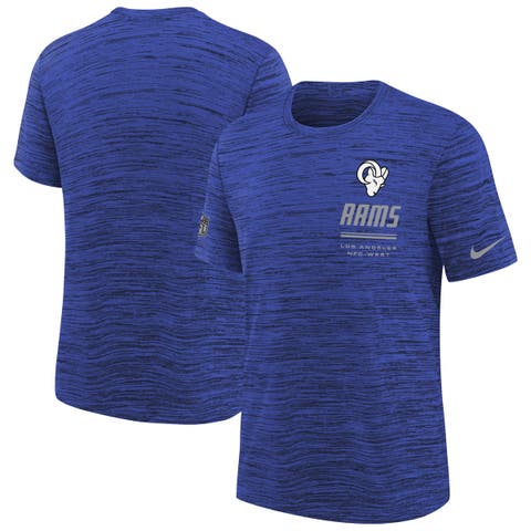 Youth Nike  Royal Los Angeles Rams Sideline Velocity Dri-FIT T-Shirt