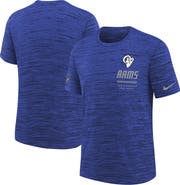 Nike Youth Nike Royal Los Angeles Rams Sideline Velocity Dri-FIT T-Shirt