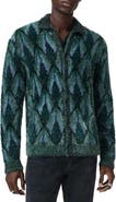 John Varvatos Fardella Abstract Fuzzy Cardigan