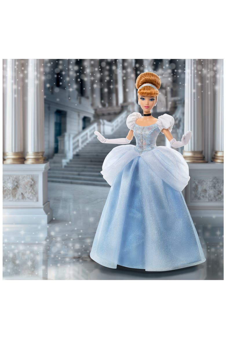 Sparkling Princess Series Cinderella Fashion Doll with Removable Dress & Accessories, Alternate, color, CINDERELLA