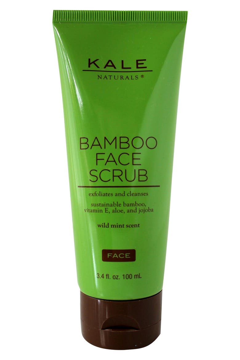 Bamboo Face Scrub, Main, color, NO COLOR