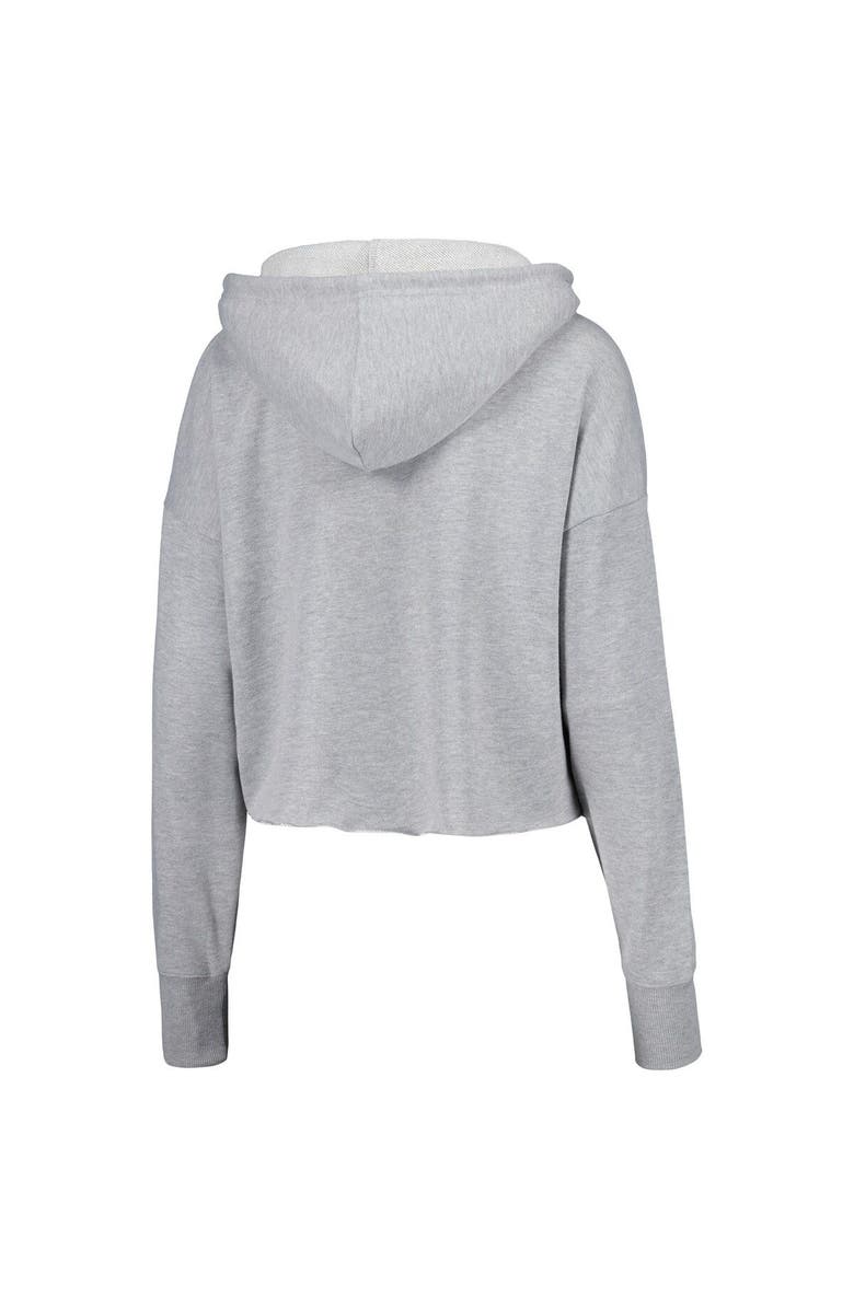 ZOOZATZ Women's ZooZatz Gray Alabama Crimson Tide Swirl Cropped Pullover Hoodie, Alternate, color, Gray