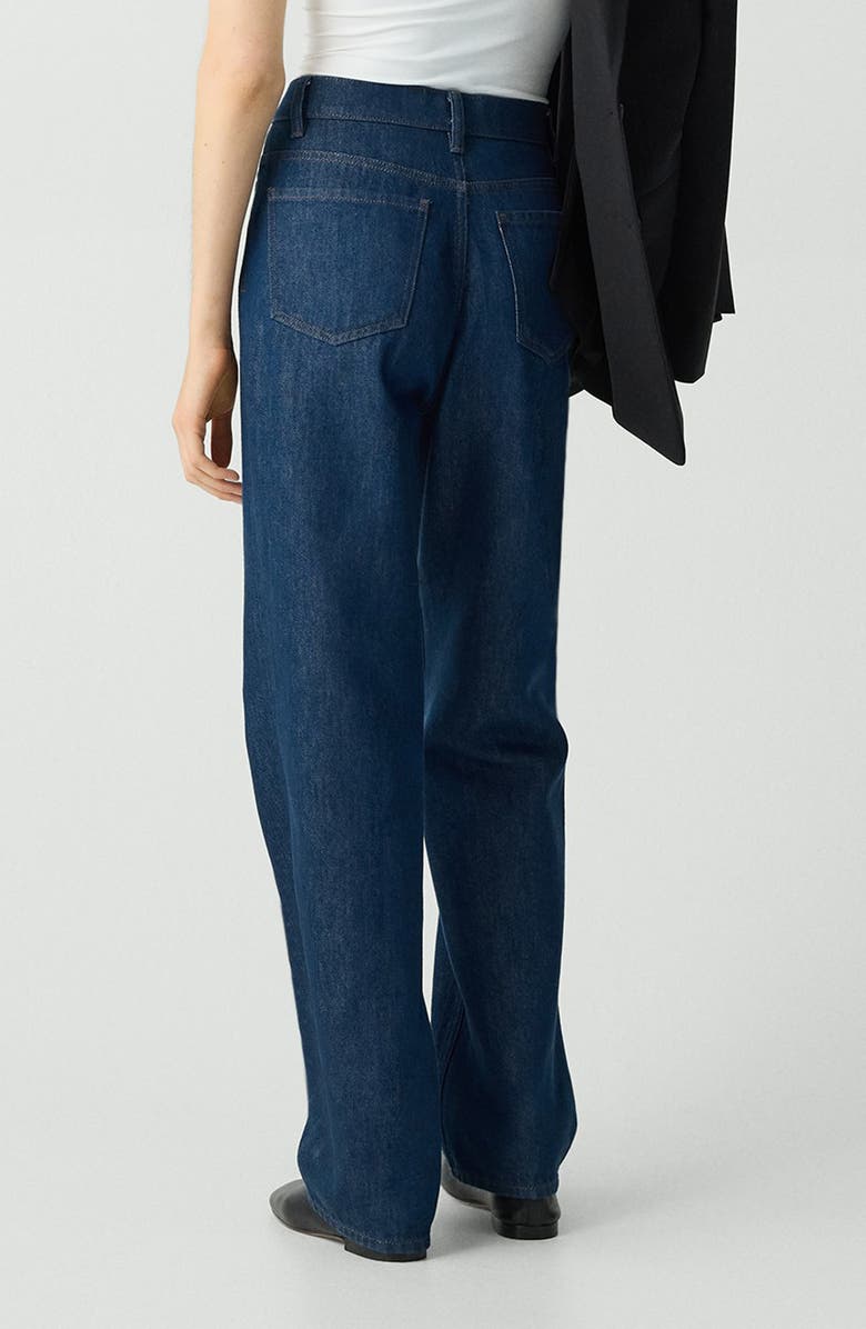 Theory High Waist Relaxed Fit Straight Leg Jeans, Alternate, color, 