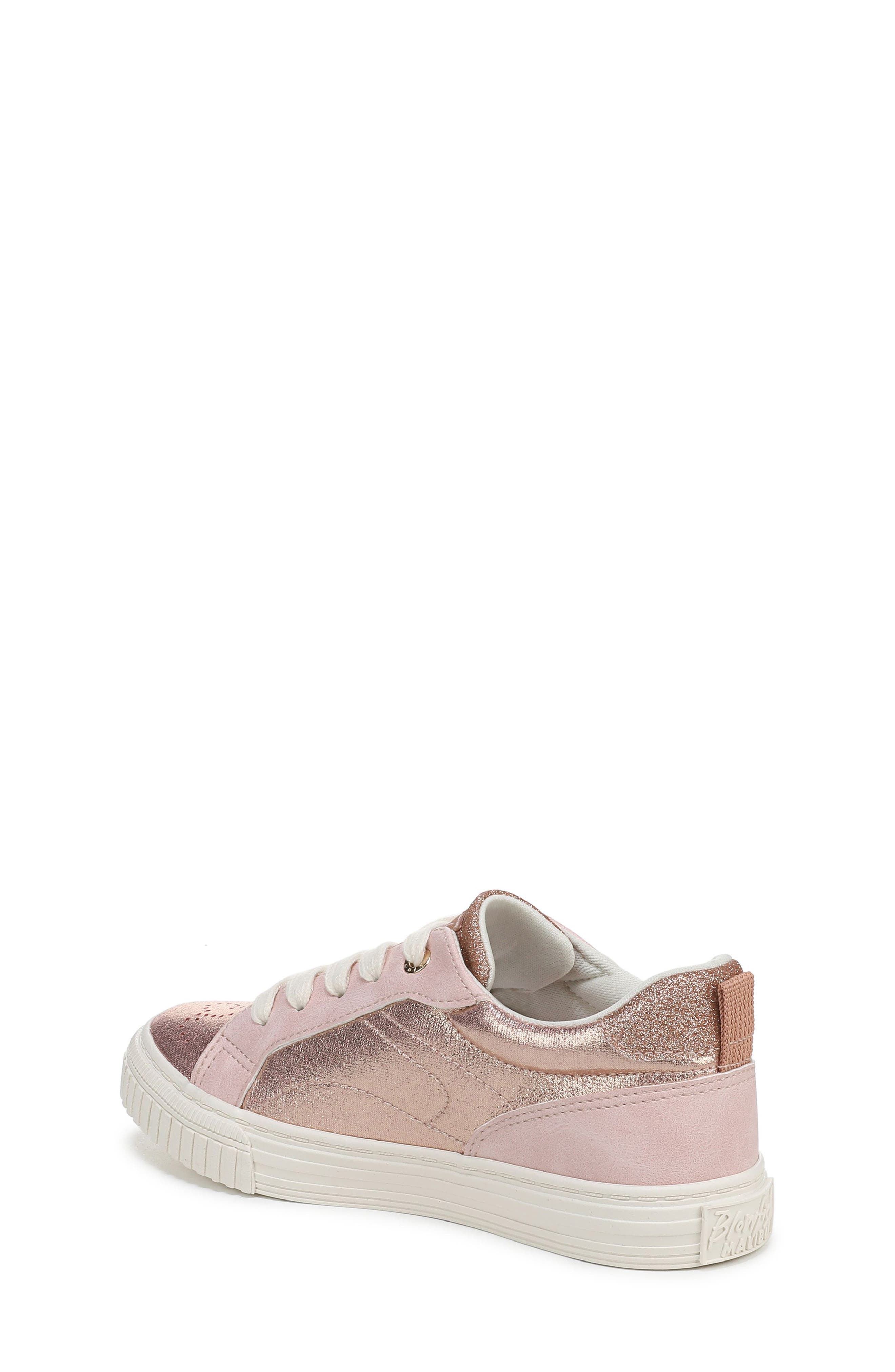 Blowfish Malibu Kids' Aly Sneaker, Alternate, color, Blush Shimmer Faux Leather
