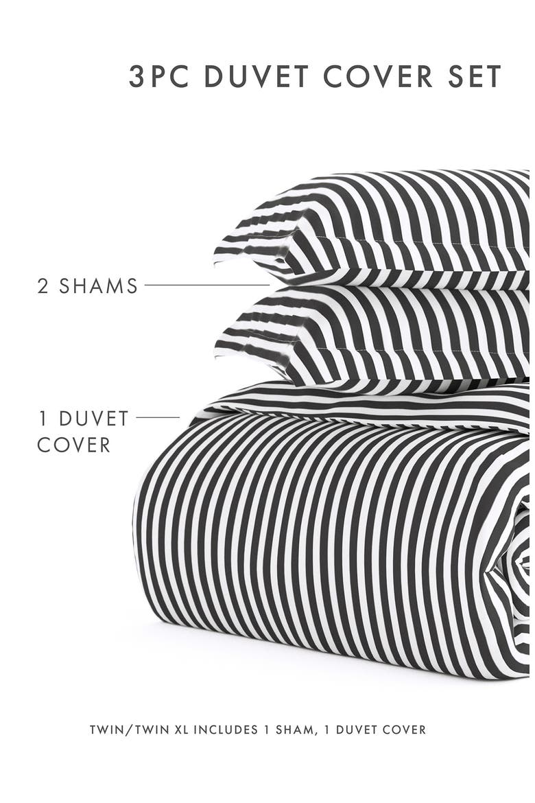 IENJOY HOME Ultra Soft 3-Piece Duvet Cover Set, Alternate, color, GRAY