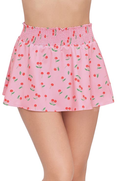 Coverup Smock Waist Mini Skirt