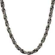 HMY JEWELRY Oxidized Stainless Steel Necklace
