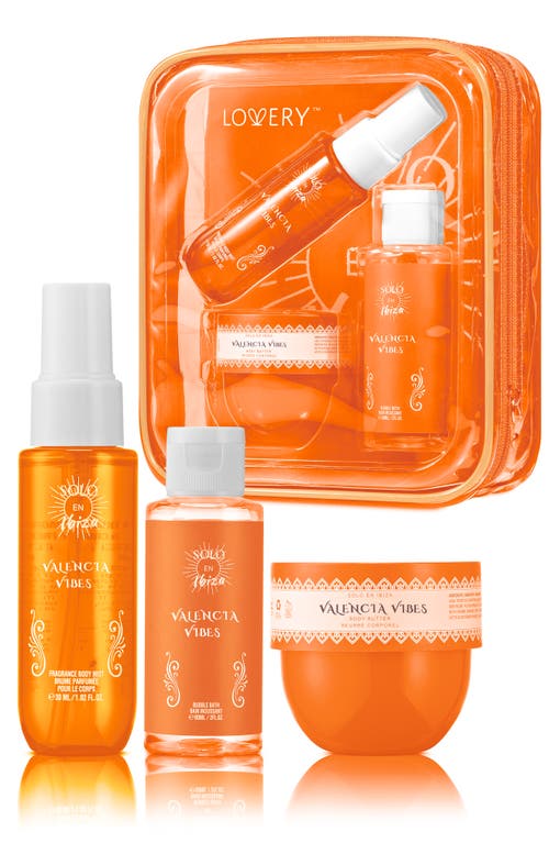 Lovery 4-pc. Bath And Body Care Gift Set In Orange