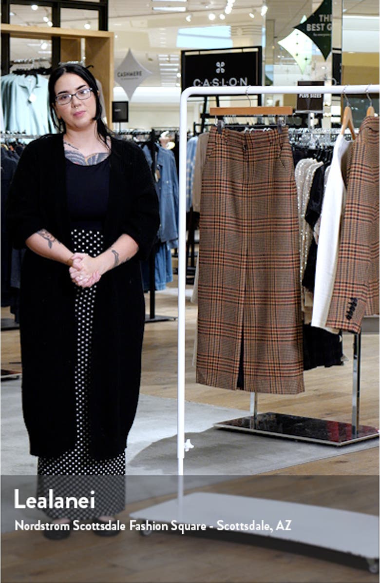 Maxine Glen Plaid Wool Midi Skirt, sales video thumbnail