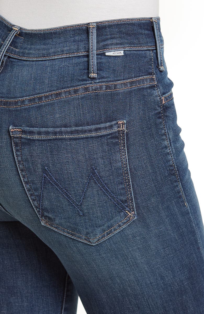 MOTHER The Hustler Frayed Ankle Jeans, Alternate, color,