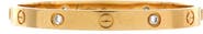Pre-Owned Cartier Love 4 Diamond Bracelet 18K Yellow Gold with Diamonds