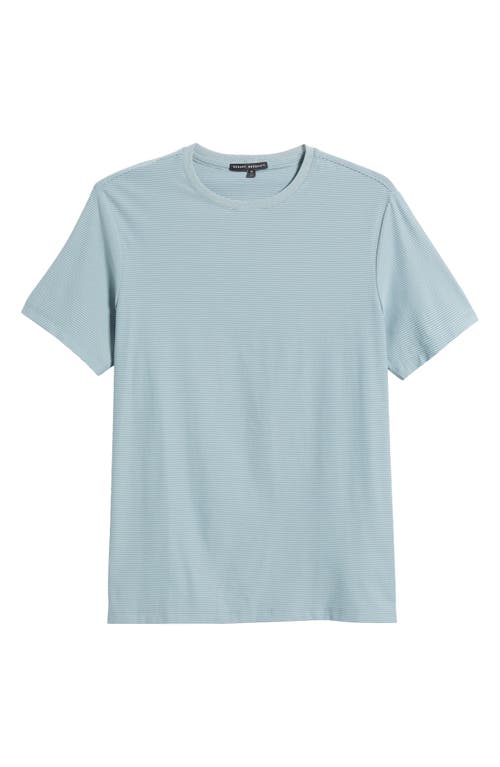 Robert Barakett Hickman Feeder Stripe T-shirt In Soft Teal