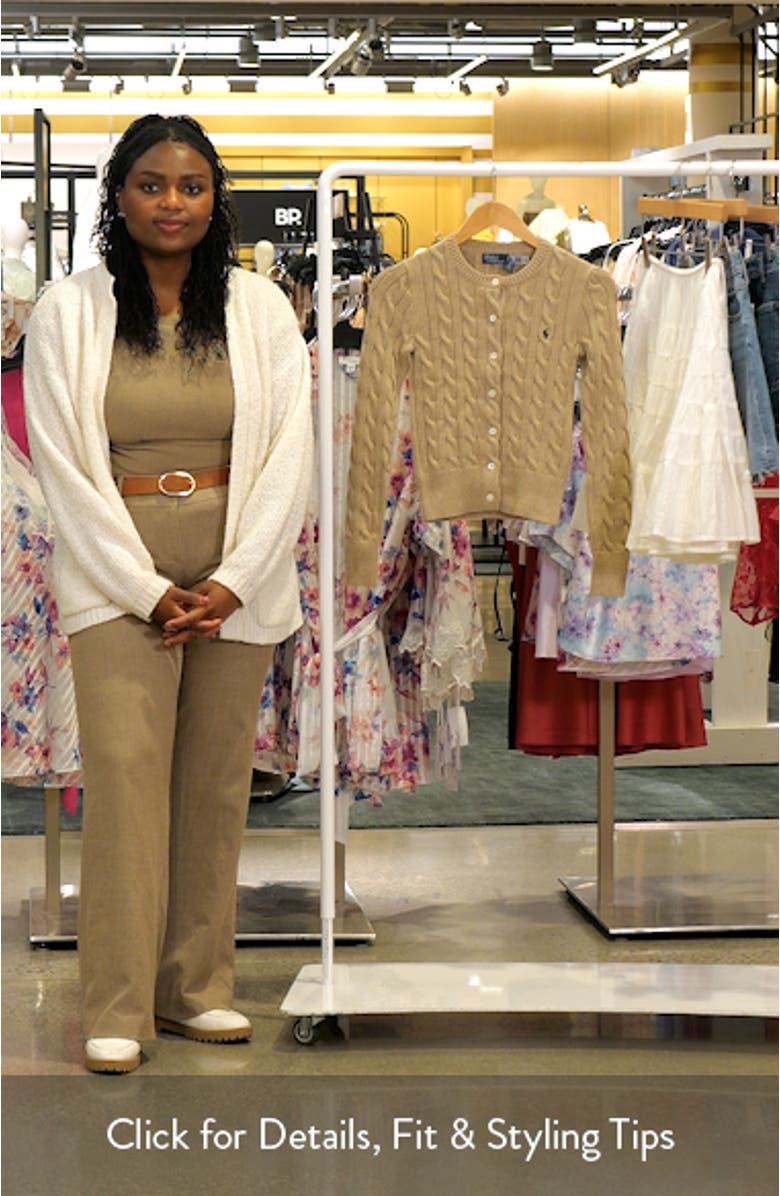 Cable Stitch Cotton Cardigan, sales video thumbnail