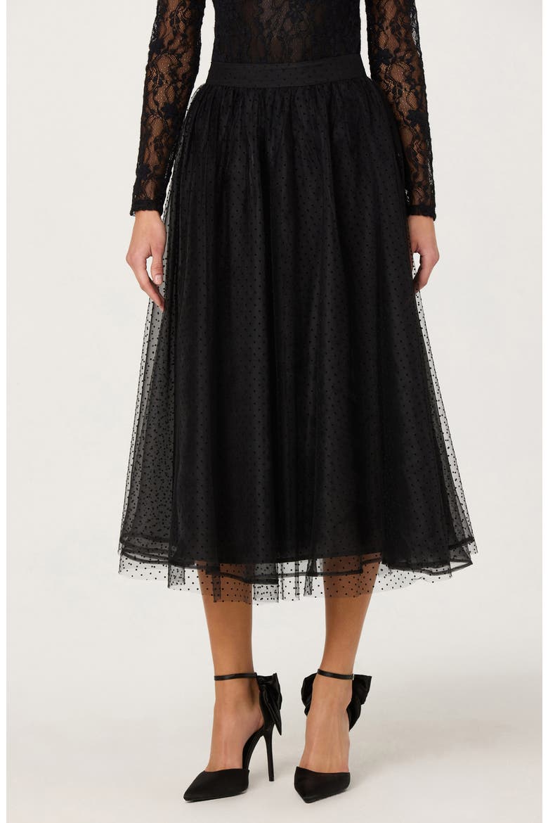 Lela Tulle Skirt, Alternate, color, BLACK