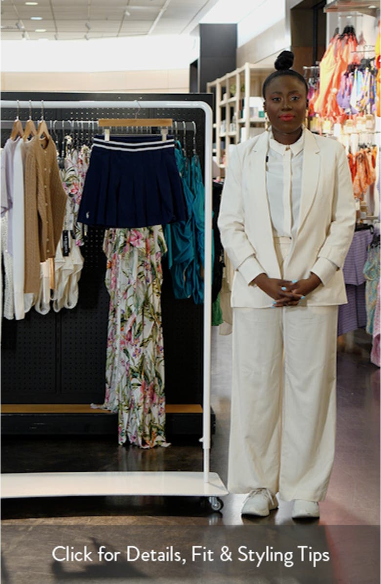 Kids' Pleated Cotton Skort, sales video thumbnail