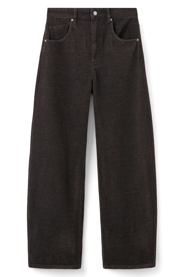Balloon Velvet Jeans, Alternate, color, CHOCOLATE