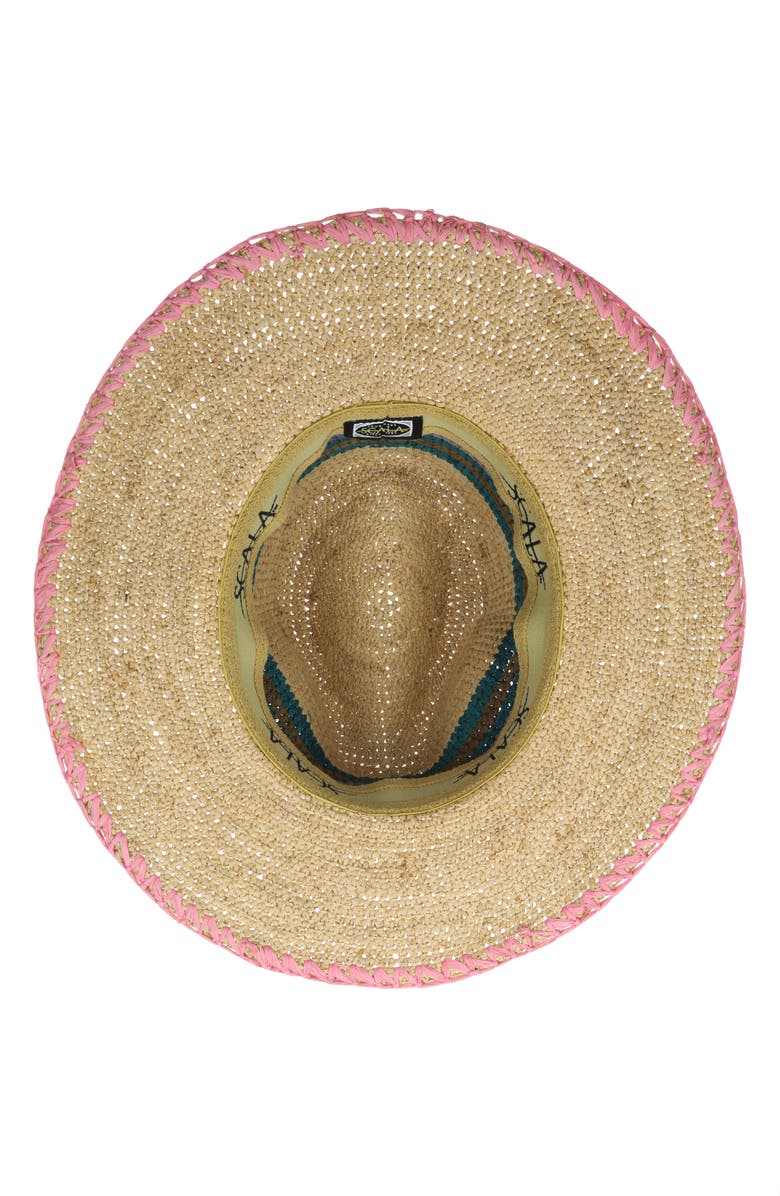 Scala Brenta Multicolor Raffia Hat, Alternate, color,