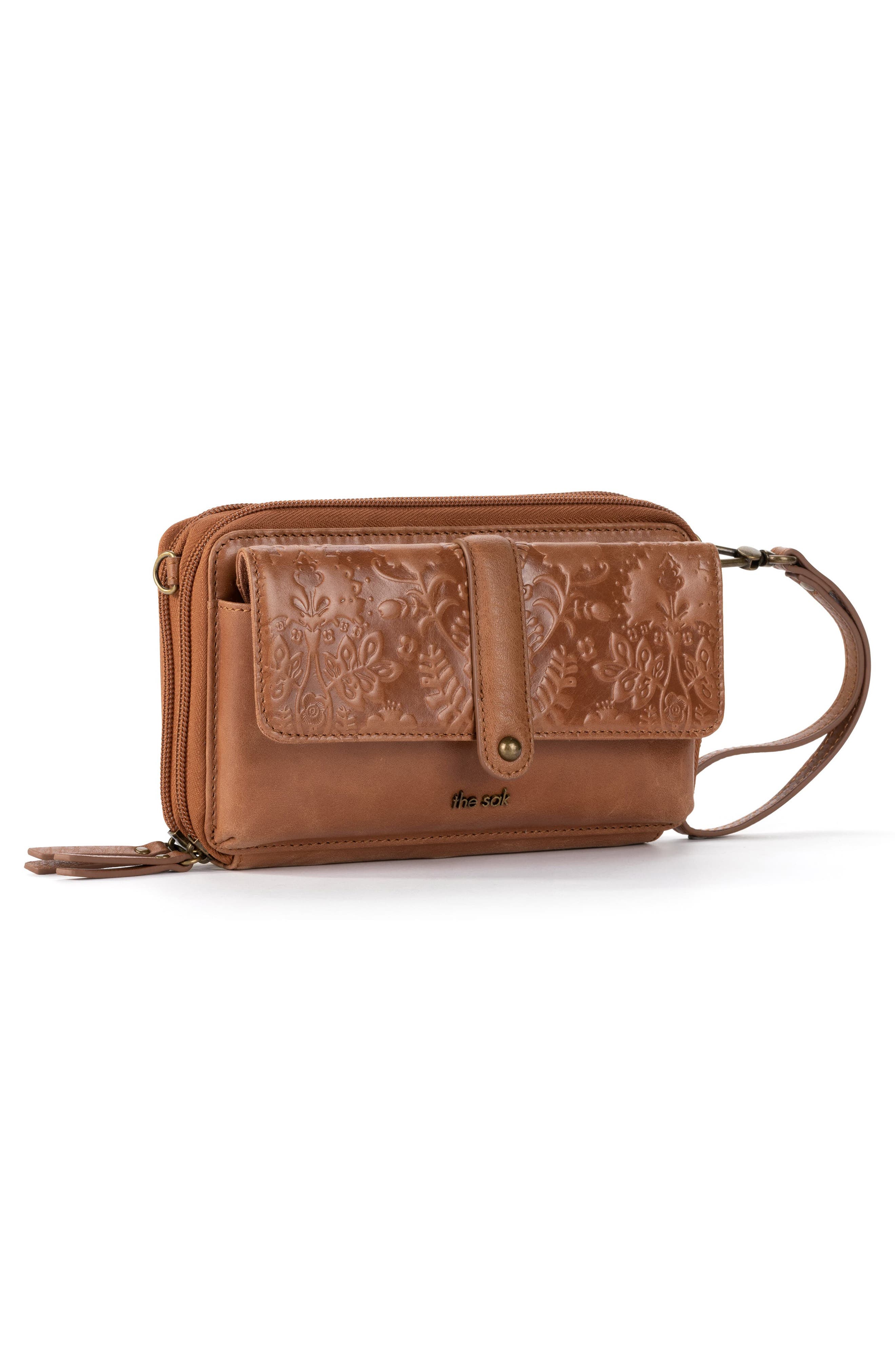 Sequoia Leather Crossbody Bag, Alternate, color, TB F EM RB