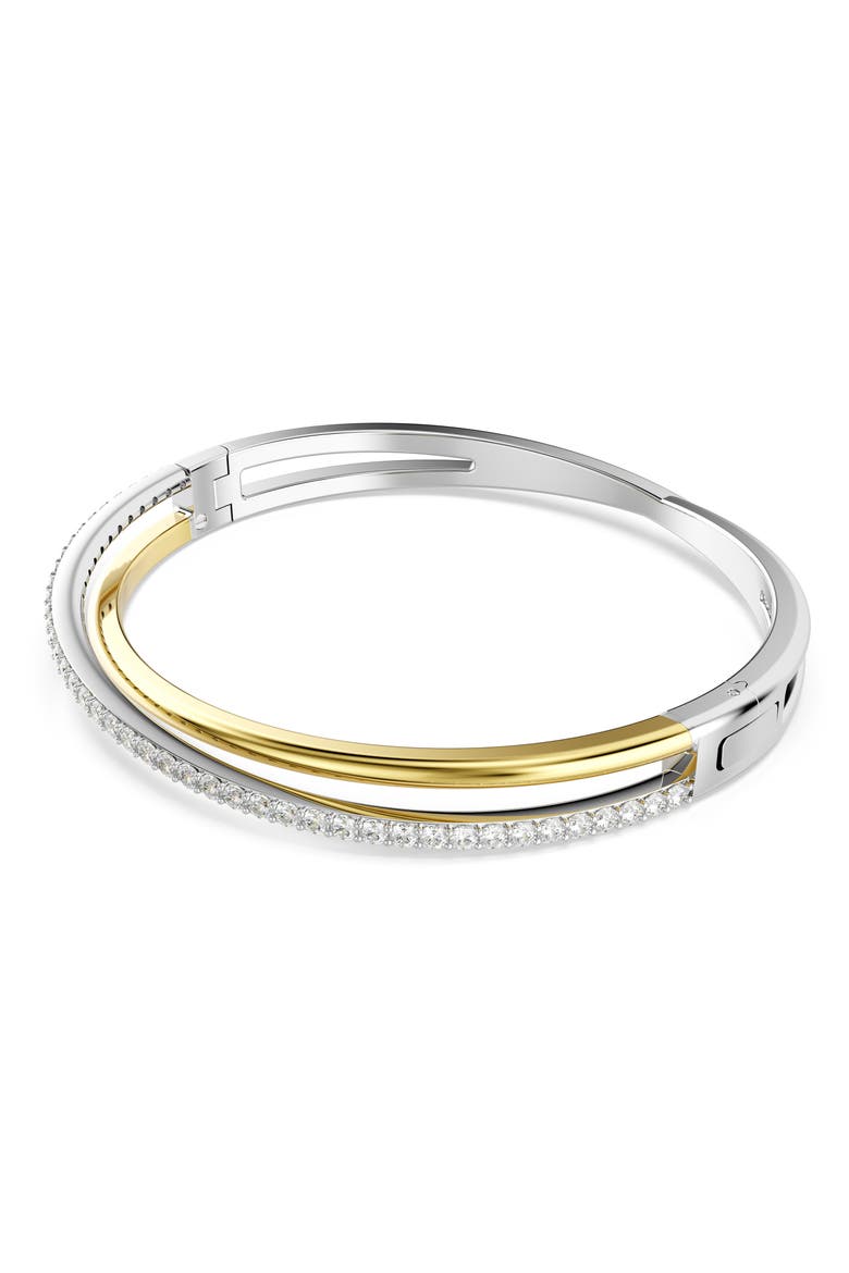 Hyperbola Bangle, Alternate, color, SILVER/ WHITE