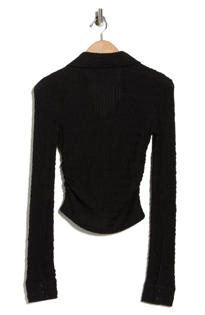 AllSaints Connie Slim Fit Button-Up Shirt, Alternate, color, Black