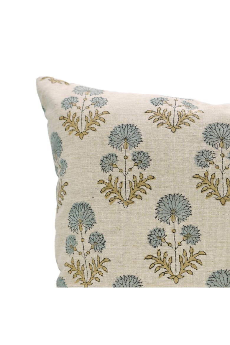 Rishi Handmade Bagru Block Printed Pillow Cover, Alternate, color, Blue