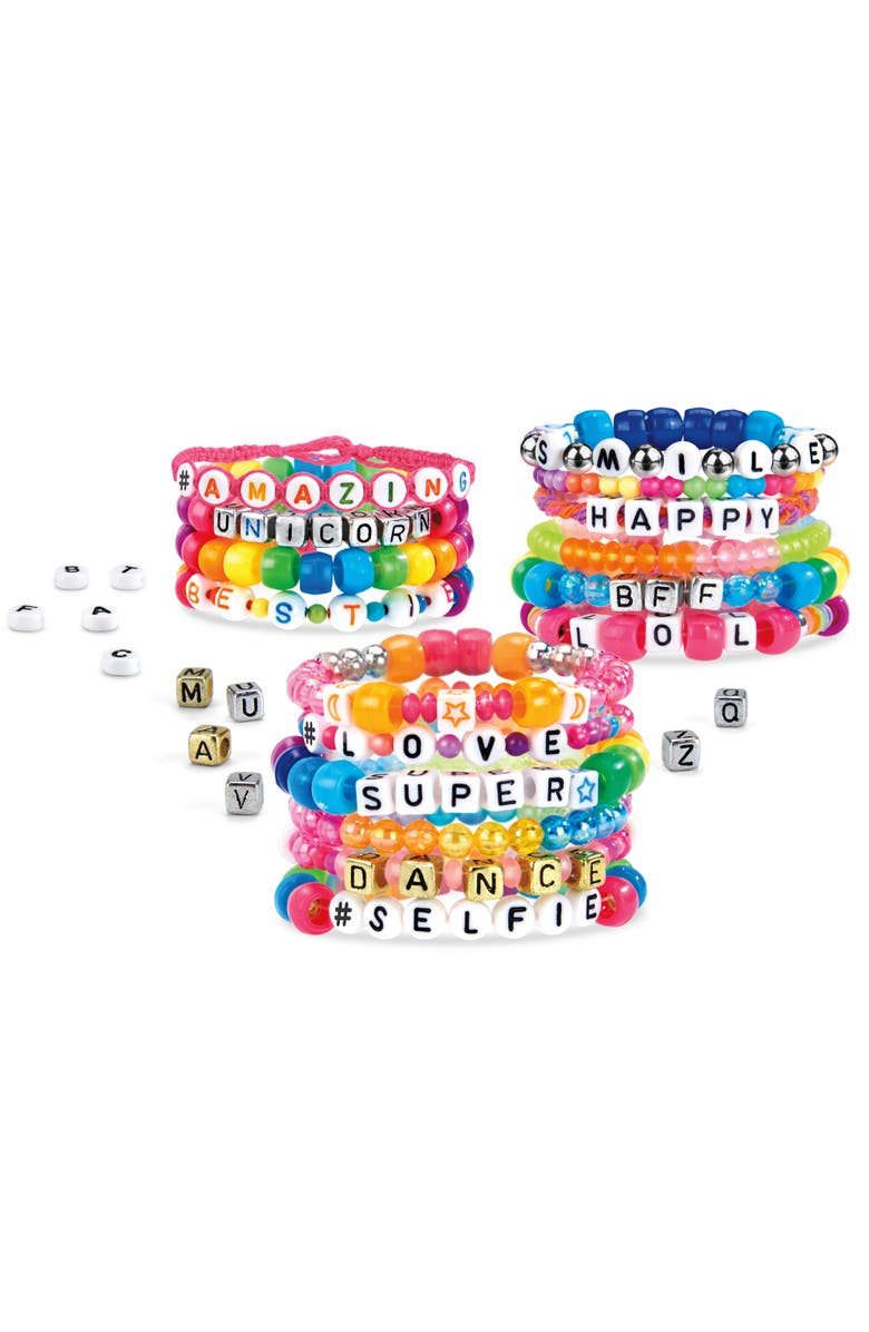 Shimmer 'N Sparkle Abc Fashion Diy Bead Bracelets Kit, Alternate, color, Multicolored