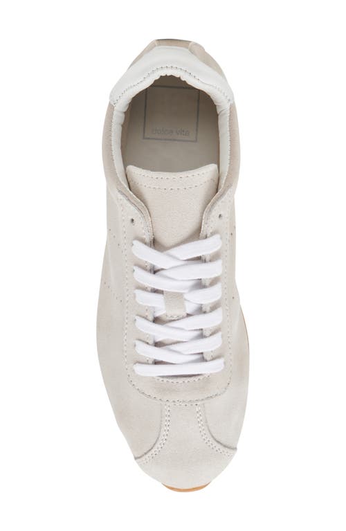 Dolce Vita Serina Sneakers Ivory Suede In Gray