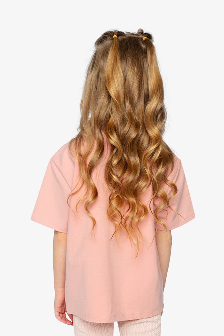 Short Sleeve Relaxed Heavy Jersey Wide T-Shirt, Alternate, color, Pink