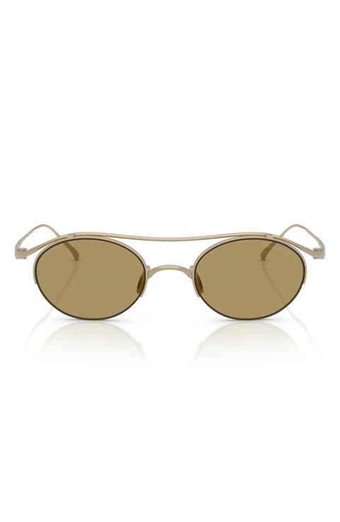 49mm Oval Sunglasses