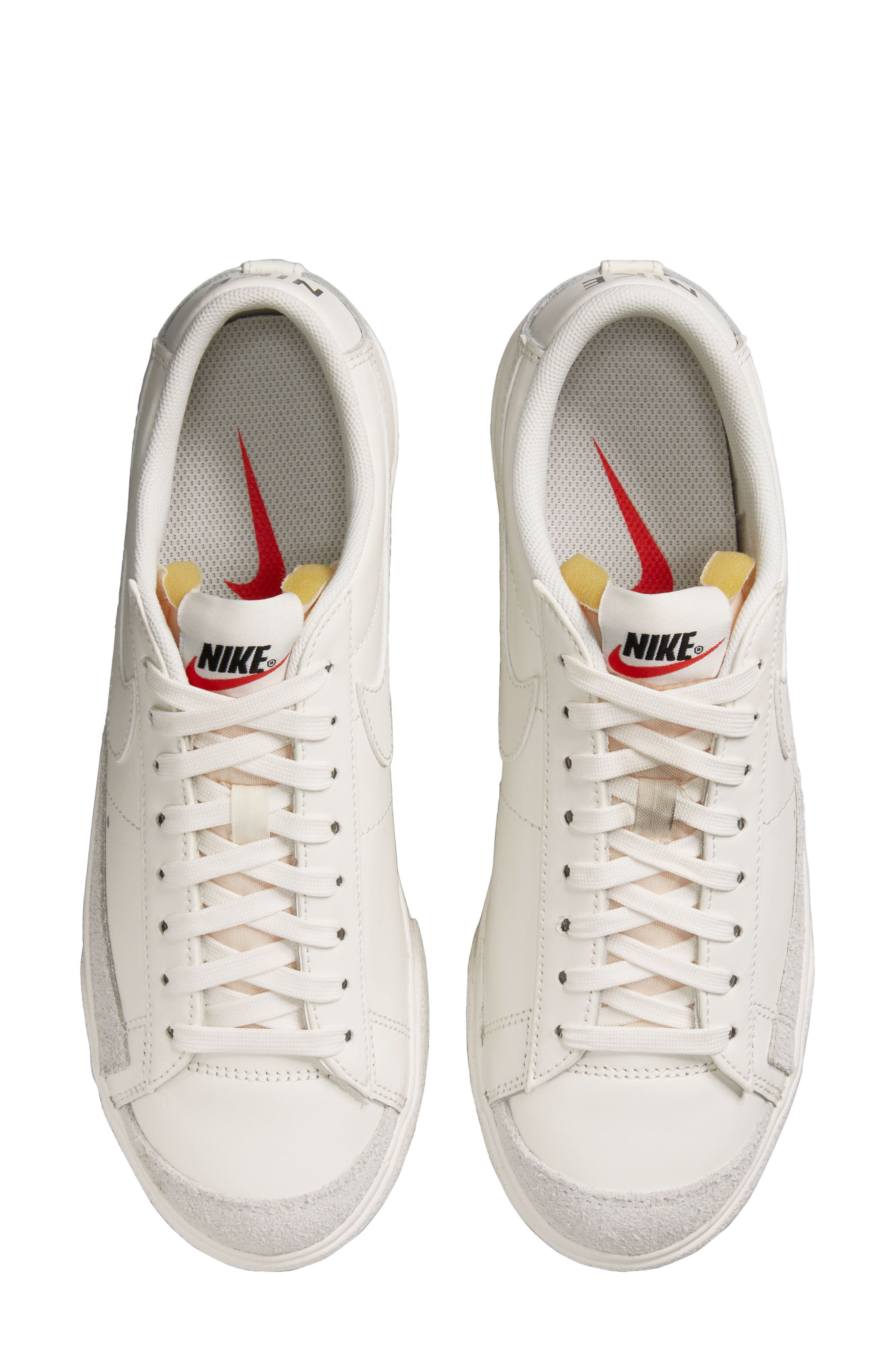 Nike Blazer Low Platform Sneaker, Alternate, color, Sail/ Sail/ Sail/ Black