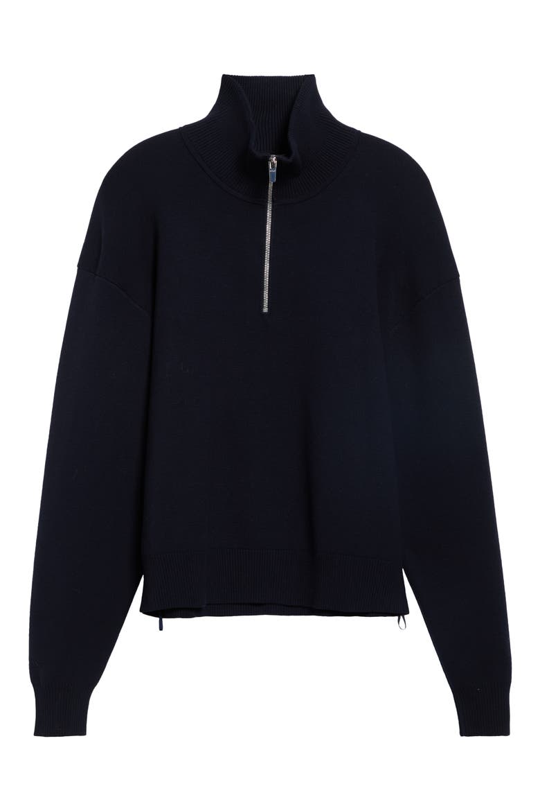 Bella Half Zip Sweater, Alternate, color, NAVY