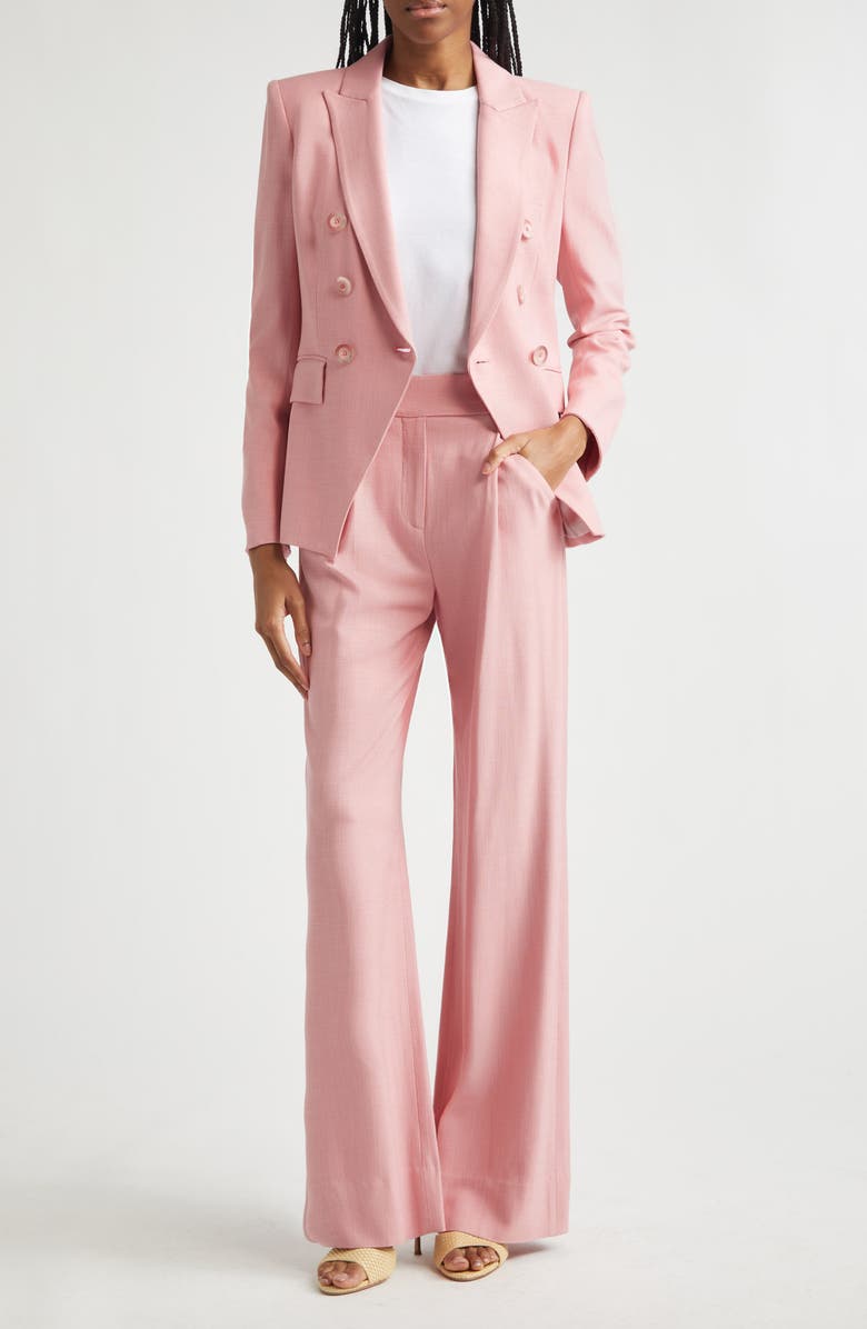 Veronica Beard Marbeau High Waist Wide Leg Pants, Alternate, color, Petal