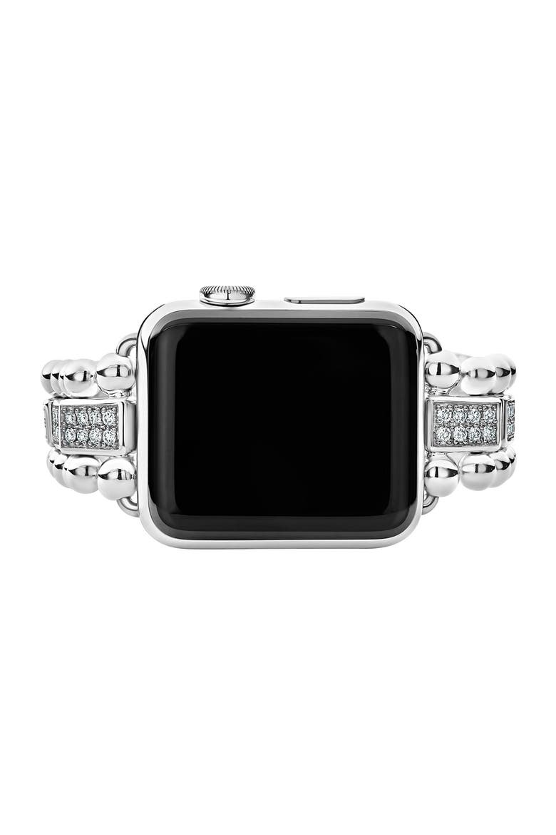 Smart Caviar Diamond Apple Watch® Band & Diamond Caviar Bracelet Set, Alternate, color, SMART CAVIAR