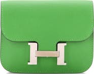 Pre-Owned Hermes Constance Slim Wallet Evercolor