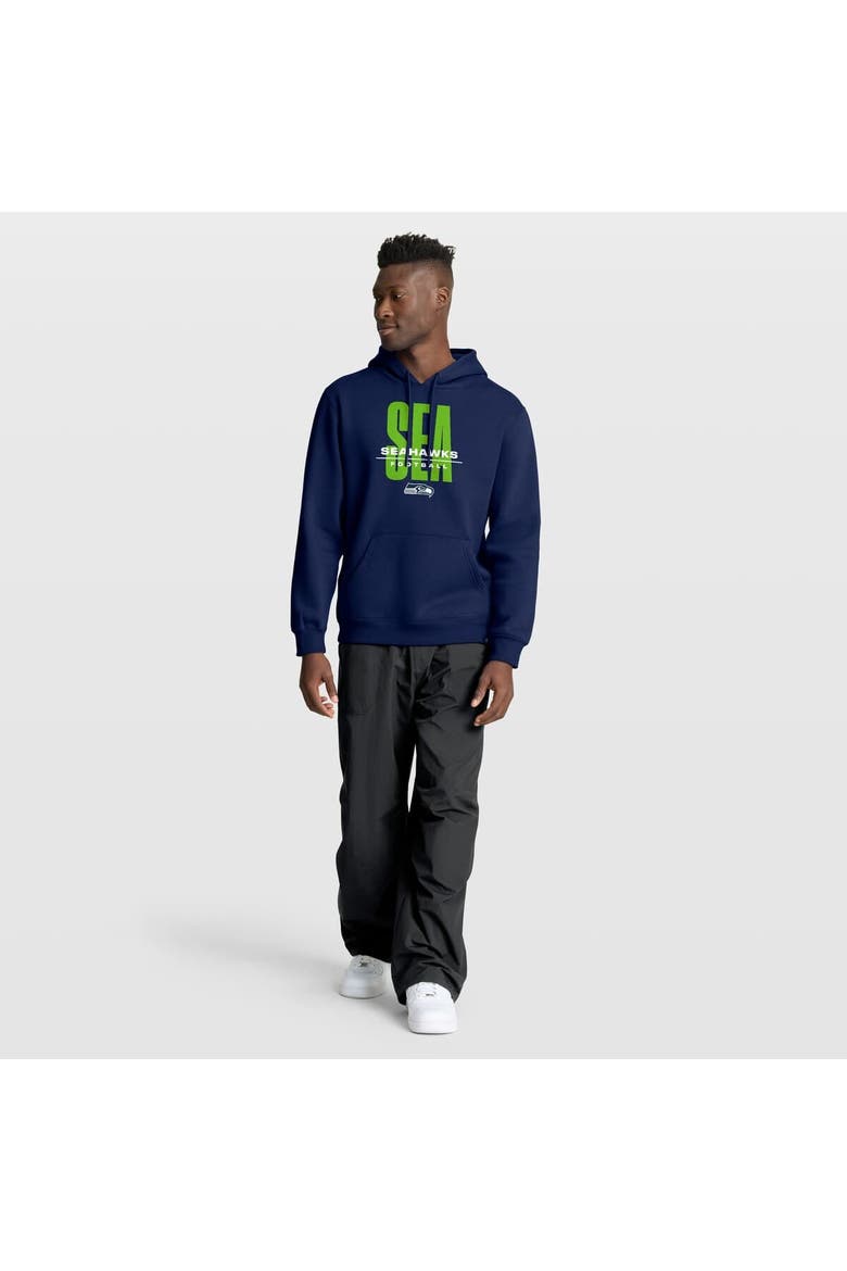 Men's Fanatics College Navy Seattle Seahawks Right Tackle Legacy Pullover Hoodie, Alternate, color, College Navy