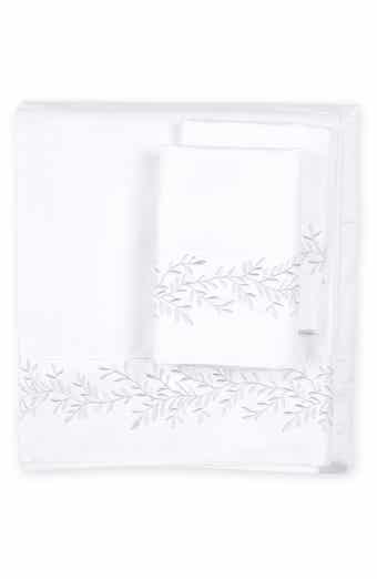 Floral Leaf Embroidered 600 Thread Count 100% Cotton Sheets