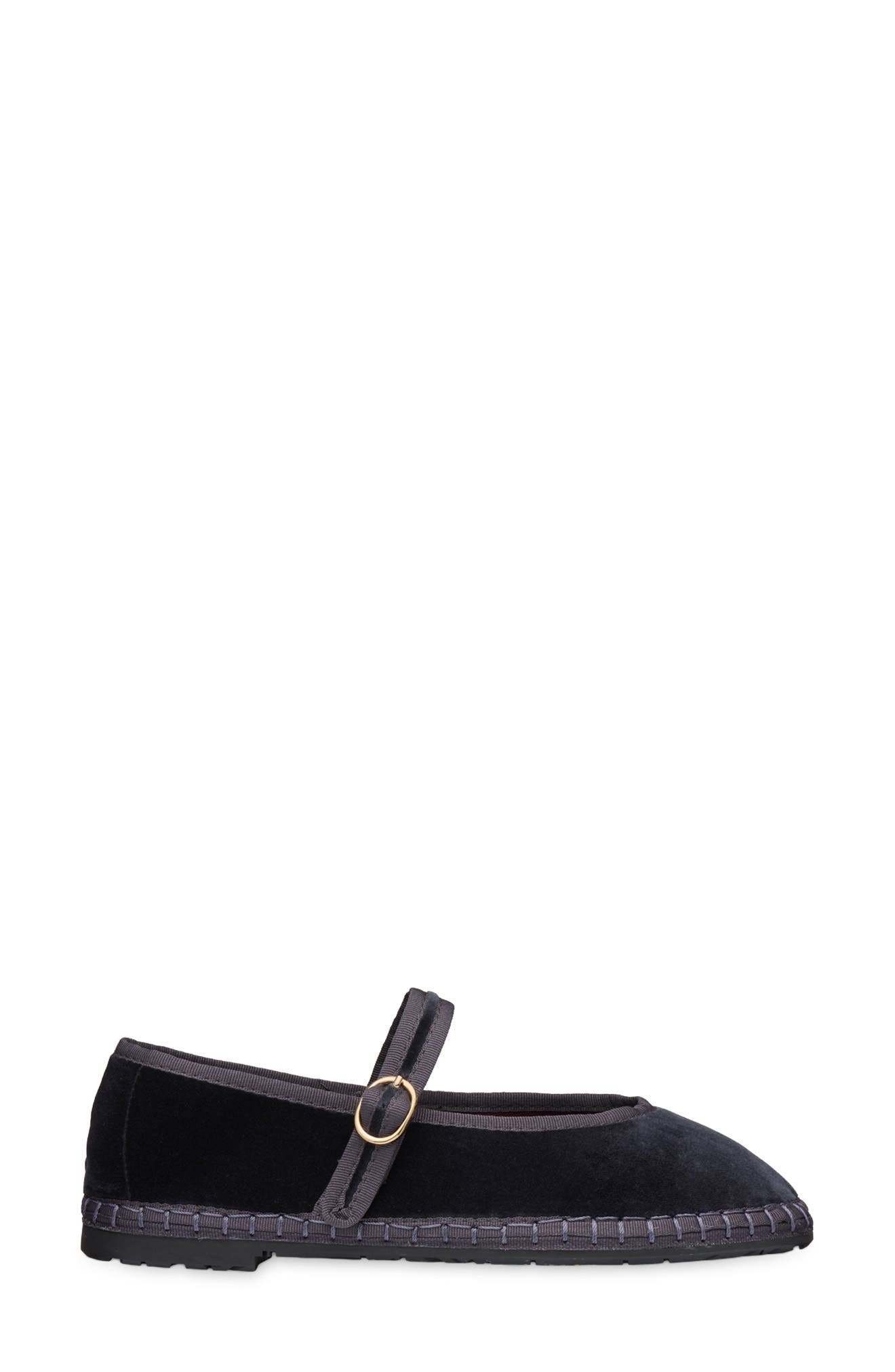 Pierre Mary Jane Flat, Alternate, color, GREY