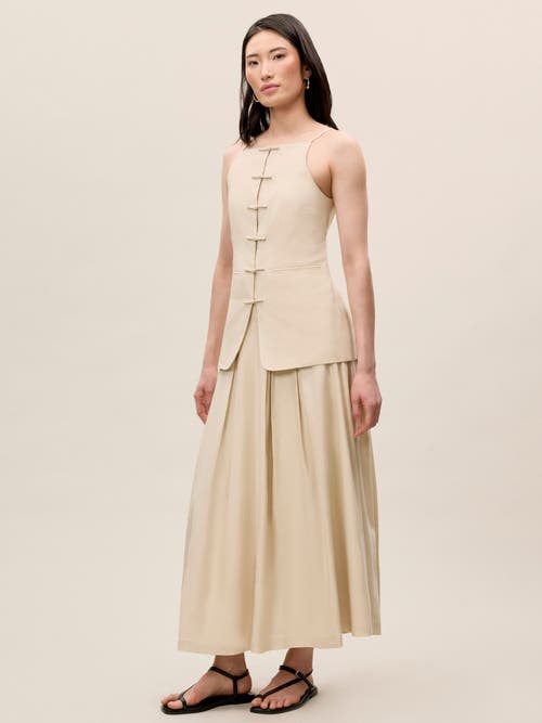 REBECCA TAYLOR REBECCA TAYLOR BEATRICE STRETCH LINEN SKIRT