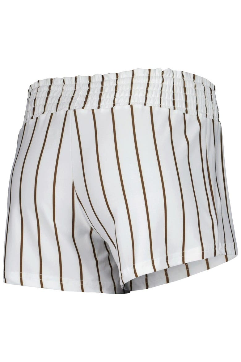 Women's Concepts Sport White San Diego Padres Reel Pinstripe Sleep Shorts, Alternate, color, White