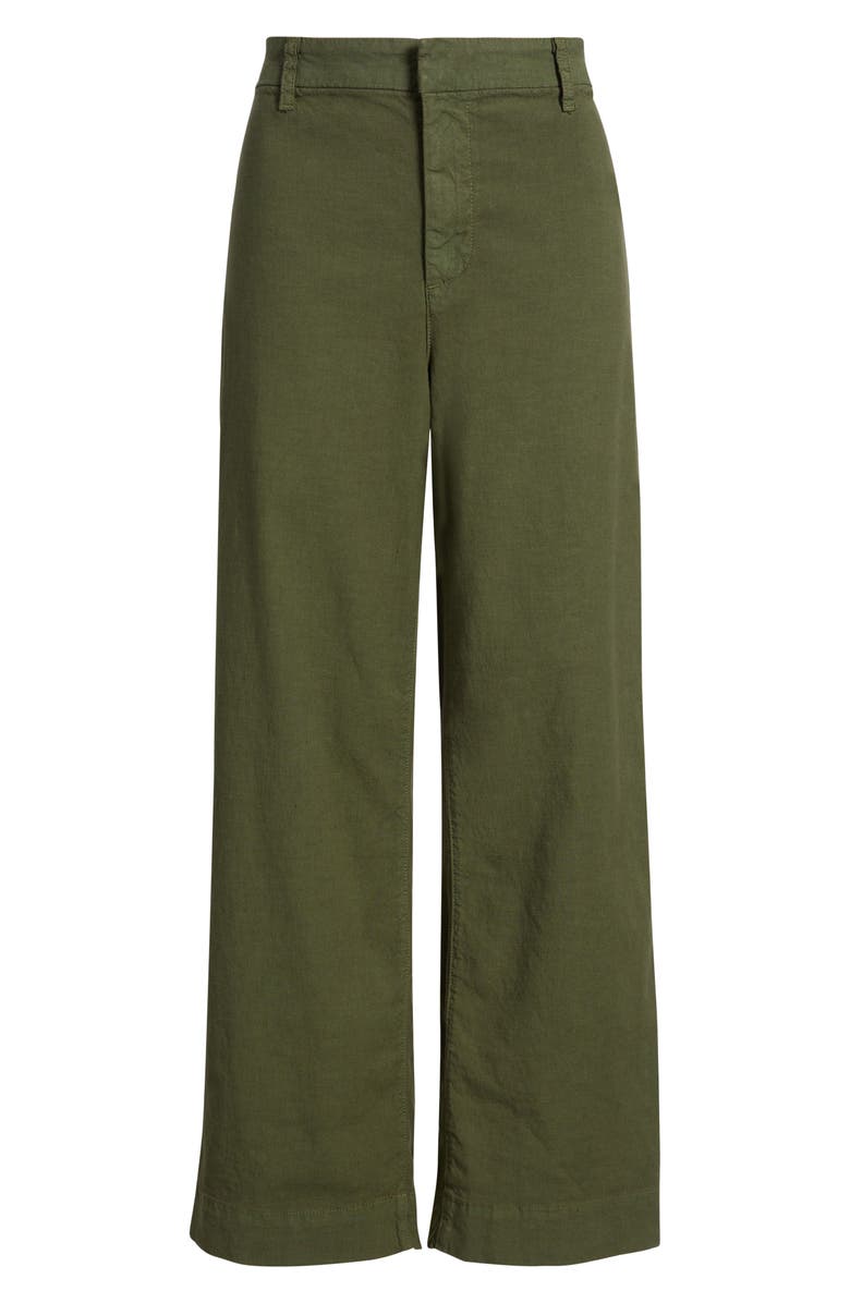 Frank & Eileen Wexford Wide Leg Pants, Alternate, color, Hunter Green