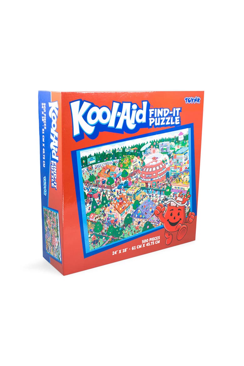 Kool-Aid Find-It 500 Piece Jigsaw Puzzle, Main, color, Multi-Color
