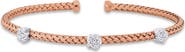 Julianna B. 1/2 CTW Cubic Zirconia Station Bangle Bracelet
