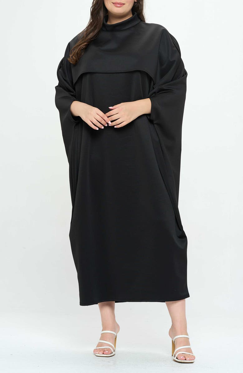 L I V D Potter Cape Sleeve Midi Dress, Alternate, color, 
