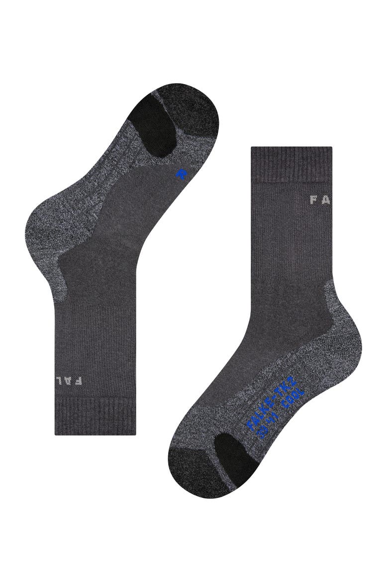 TK2 Explore Cool Hiking Socks, Alternate, color, Asphalt Melange