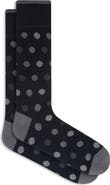 Bugatchi Gradient Dot Mercerized Cotton Blend Dress Socks