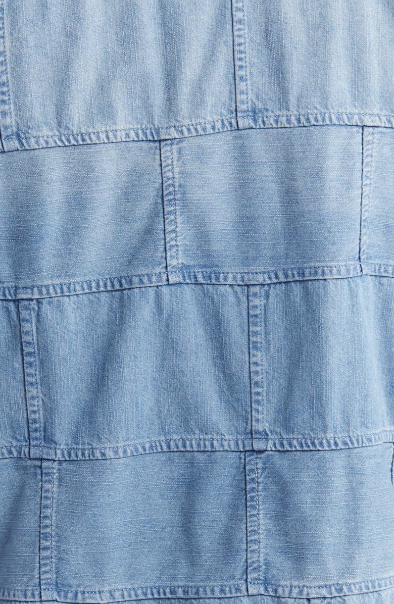Billy Reid Patchwork Shoals Denim Overshirt, Alternate, color, 