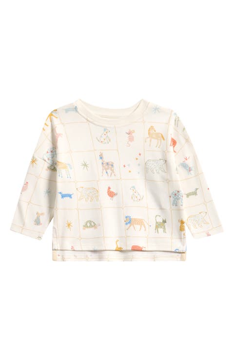 Kids' Drop Shoulder Organic Cotton Graphic T-Shirt (Baby & Toddler)