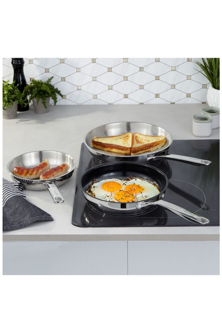 DiNA Helix 11-Inch Fry Pan, Alternate, color, SILVER