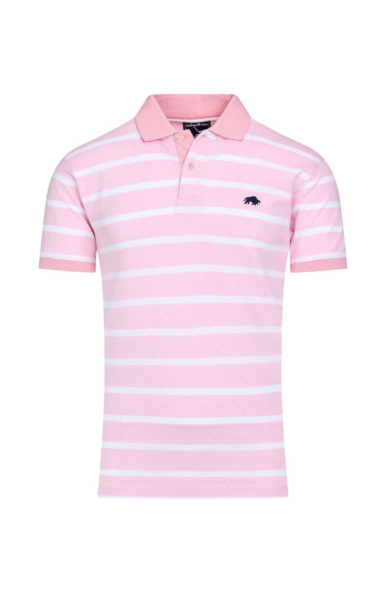 Raging Bull Birdseye Stripe Pique Polo, Alternate, color, Pink
