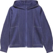 Pleats Please Issey Miyake Trompe l
Oeil Pleated Full Zip Jacket